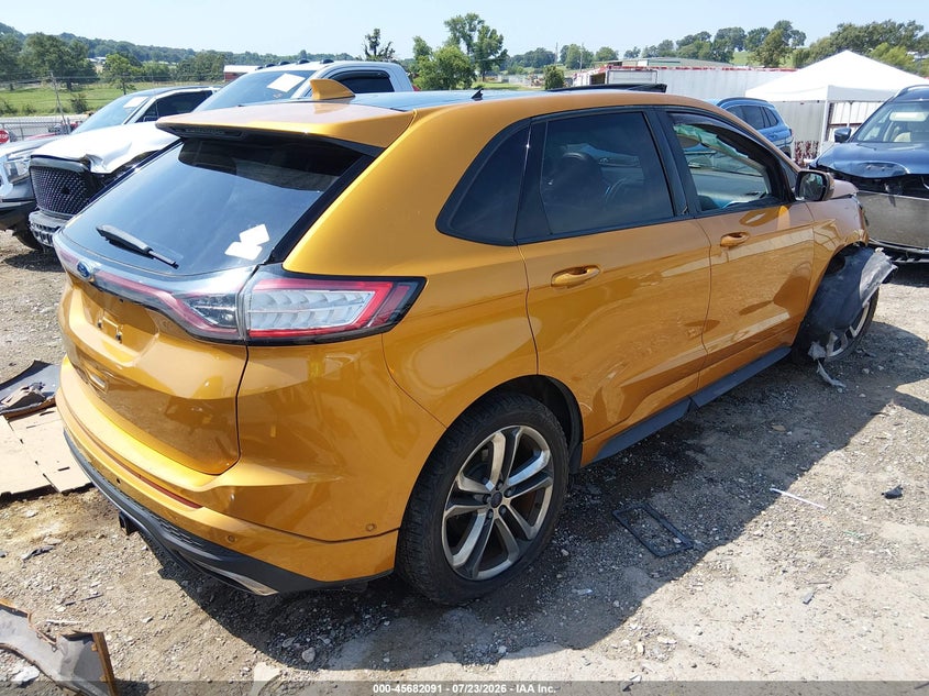 Vin: 2fmtk4ap5fbb50053, lot: 46180700, ford edge sport 20154