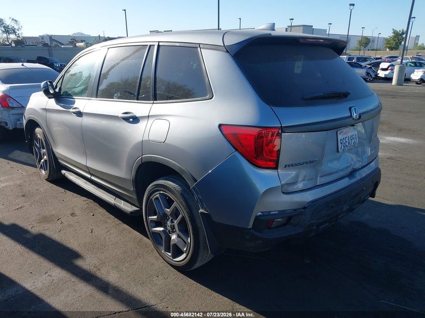 Vin: 5fnyf8h54pb019615, lot: 46180751, honda passport awd ex-l 20233