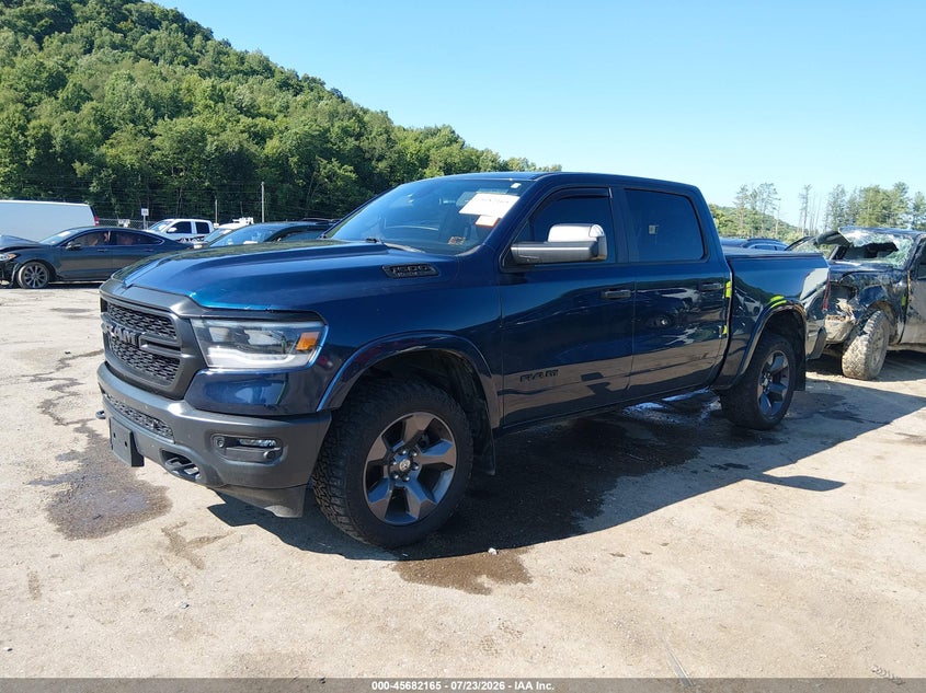 Vin: 1c6srfft1ln409612, lot: 46180774, ram 1500 big horn  4x4 5'7 box 20202