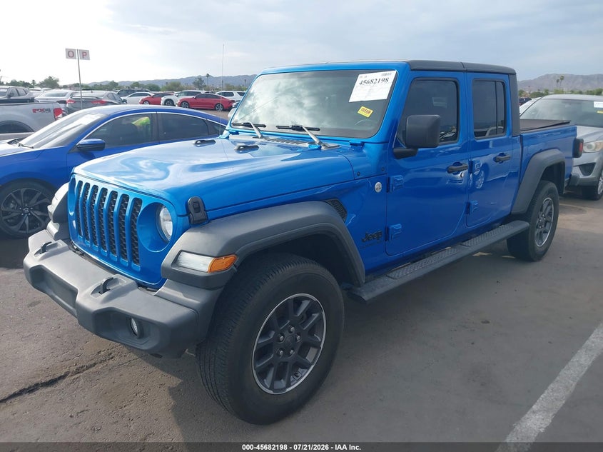 Vin: 1c6hjtag8ll161316, lot: 46180807, jeep gladiator sport s 4x4 20202