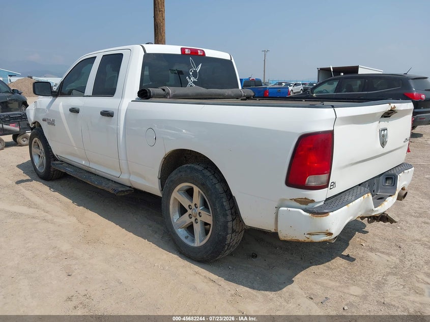 Vin: 1c6rr7ft5hs587875, lot: 46180853, ram 1500 express  4x4 6'4 box 20173