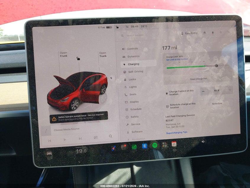 2022 Tesla Model Y Long Range Dual Motor All-Wheel Drive VIN: 7SAYGDEE6NF368964 Lot: 45682283
