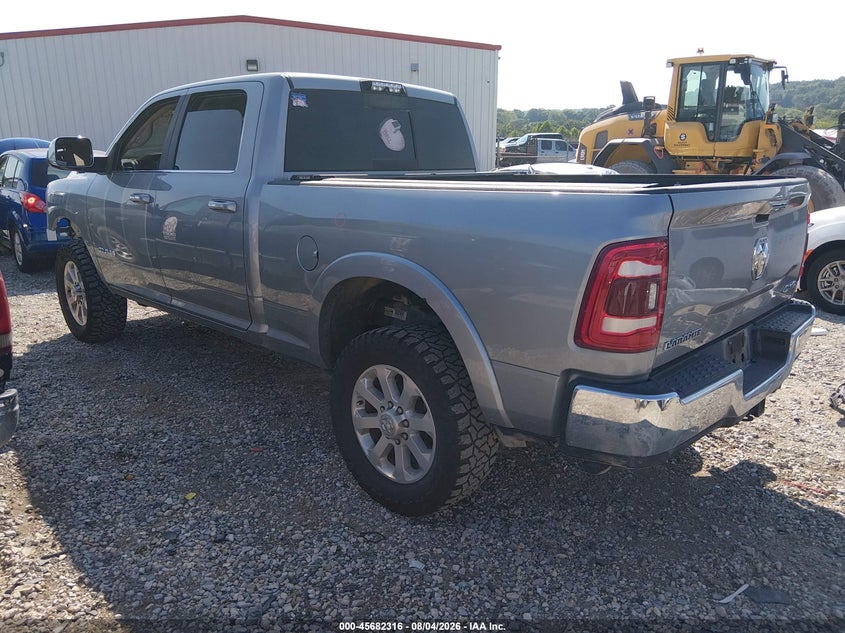 Vin: 3c6ur5flxmg516980, lot: 46180925, ram 2500 laramie  4x4 6'4 box 20213