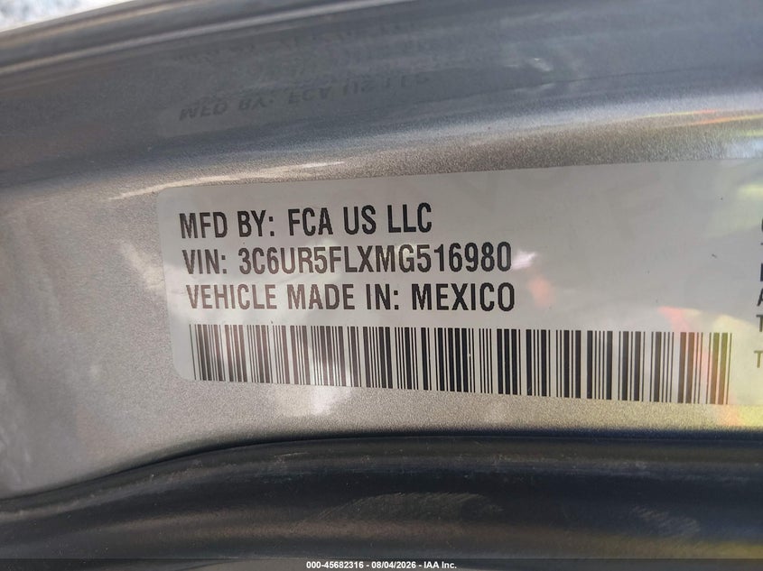 2021 RAM 2500 PICKUP 6.7L I-6 DI, TURBO, 370HP