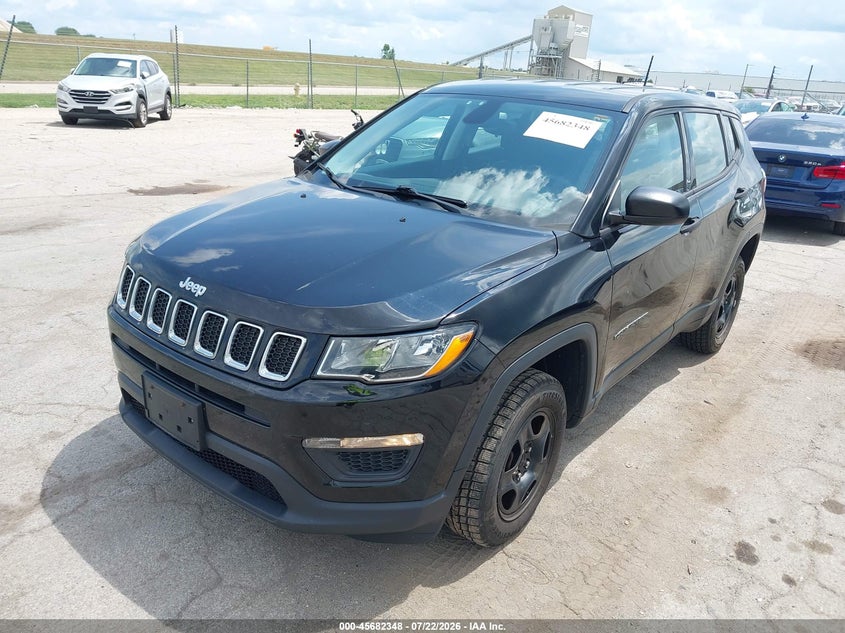 Vin: 3c4njdab4jt200684, lot: 46180957, jeep compass sport 4x4 20182