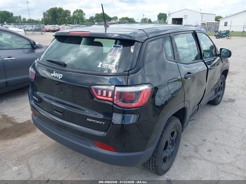 Vin: 3c4njdab4jt200684, lot: 46180957, jeep compass sport 4x4 20184