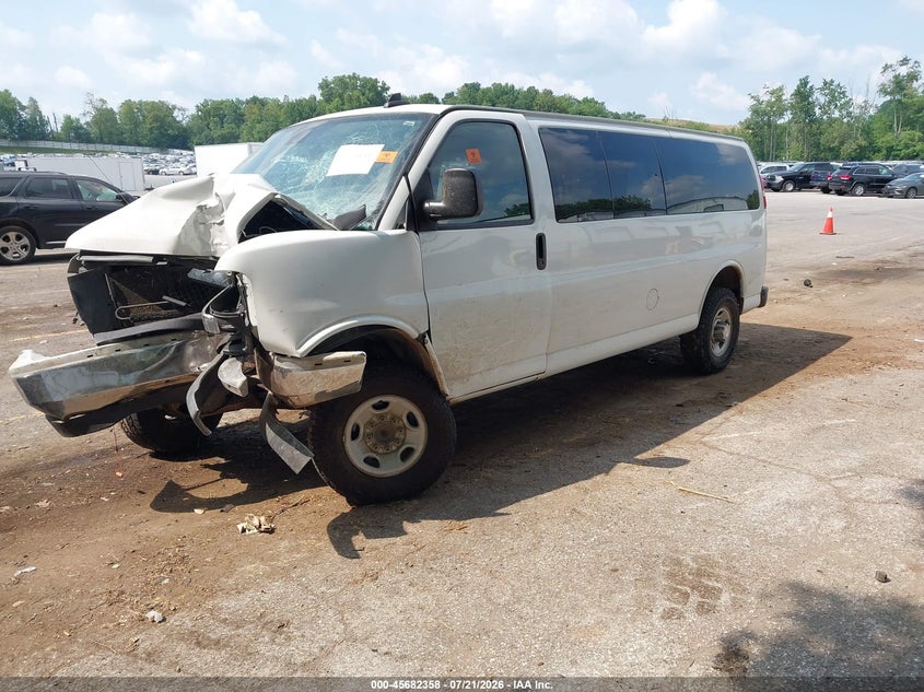 Vin: 1gazgpfg4l1189064, lot: 46180967, chevrolet express passenger rwd 3500 extended wheelbase lt 20202