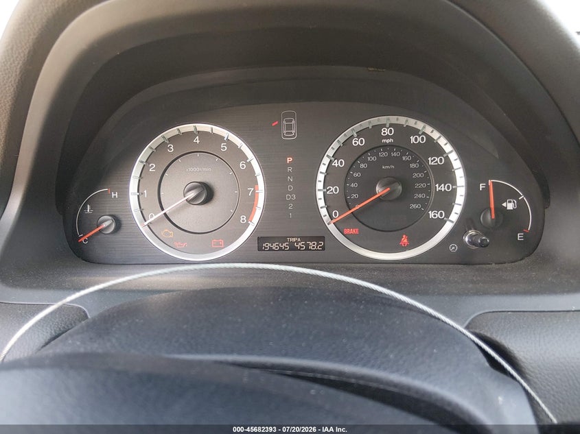 2008 Honda Accord 2.4 Lx VIN: 1HGCP26388A074425 Lot: 45682393