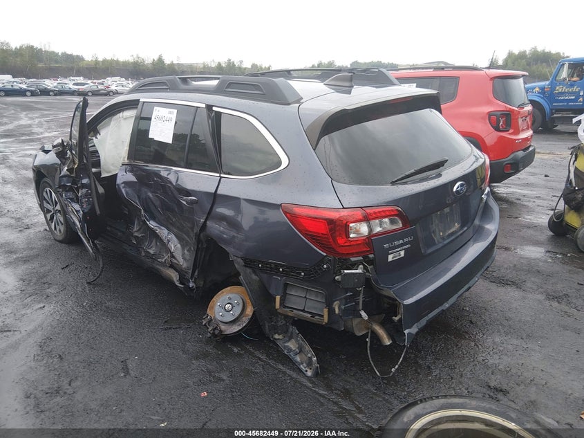 Vin: 4s4bsenc4h3406808, lot: 46181058, subaru outback 3.6r limited 20173