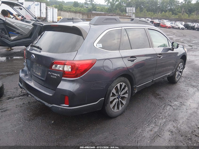 Vin: 4s4bsenc4h3406808, lot: 46181058, subaru outback 3.6r limited 20174