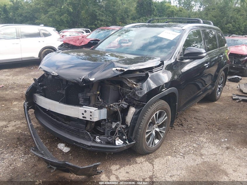 Vin: 5tdjkrfh3gs328424, lot: 46181093, toyota highlander xle v6 20162