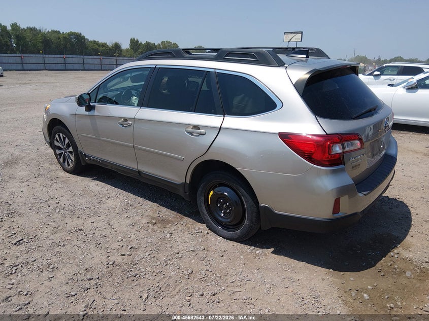 Vin: 4s4bsbnc7g3312192, lot: 46181152, subaru outback 2.5i limited 20163