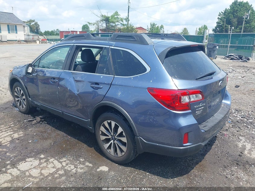 Vin: 4s4bsanc3f3334893, lot: 46181162, subaru outback 2.5i limited 20153