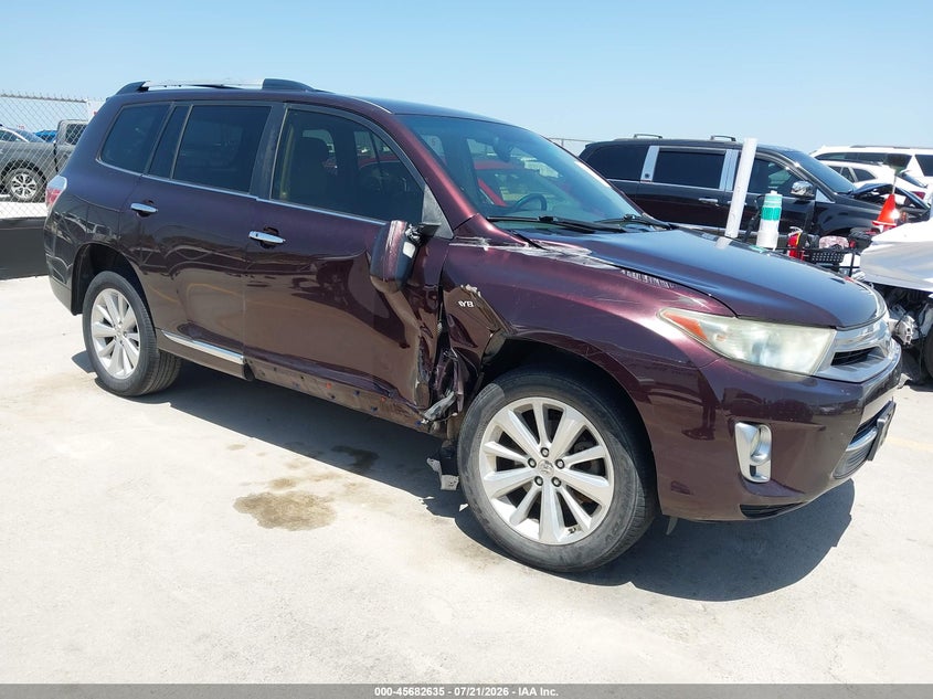 Vin: jtedc3eh8c2009154, lot: 46181244, toyota highlander hybrid limited v6 2012 img_1
