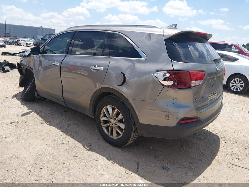 Vin: 5xypg4a31hg239380, lot: 46181250, kia sorento 2.4l lx 20173
