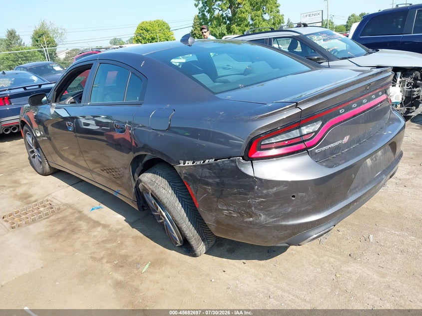 Vin: 2c3cdxjg7kh589475, lot: 46181306, dodge charger sxt awd 20193