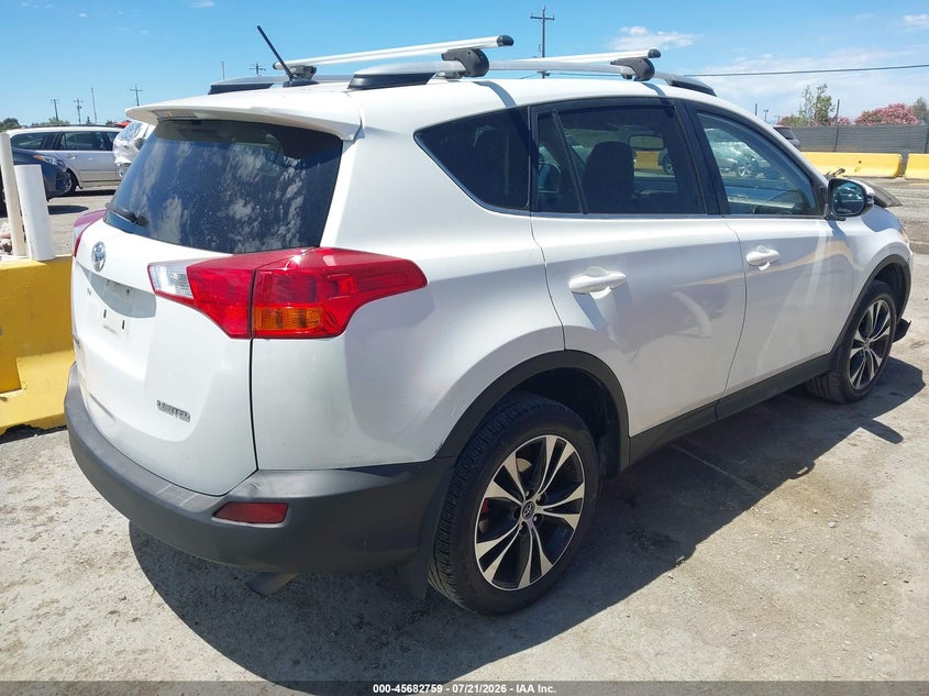 2015 Toyota Rav4 Limited VIN: 2T3YFREV0FW160958 Lot: 45682759