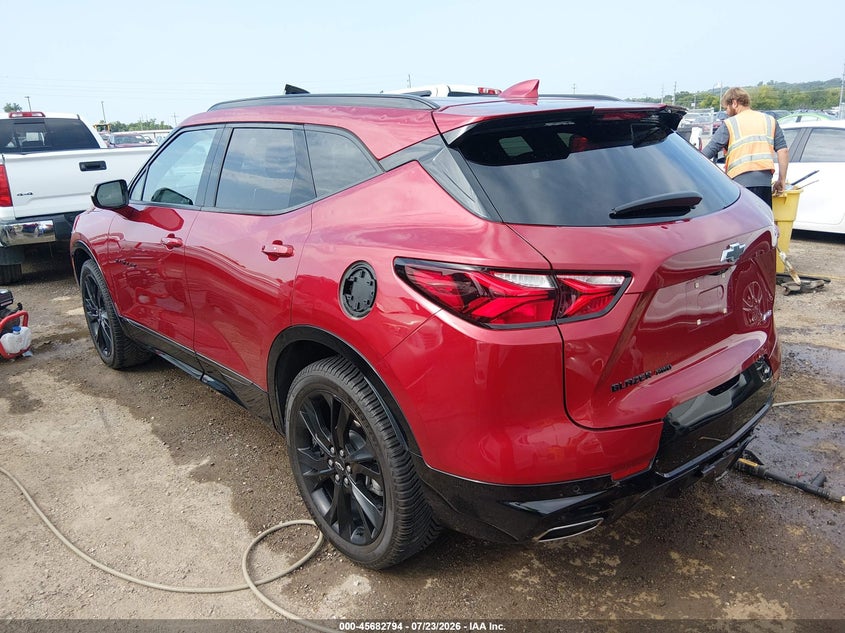 Vin: 3gnkbkrsxms519422, lot: 46181403, chevrolet blazer awd rs 20213