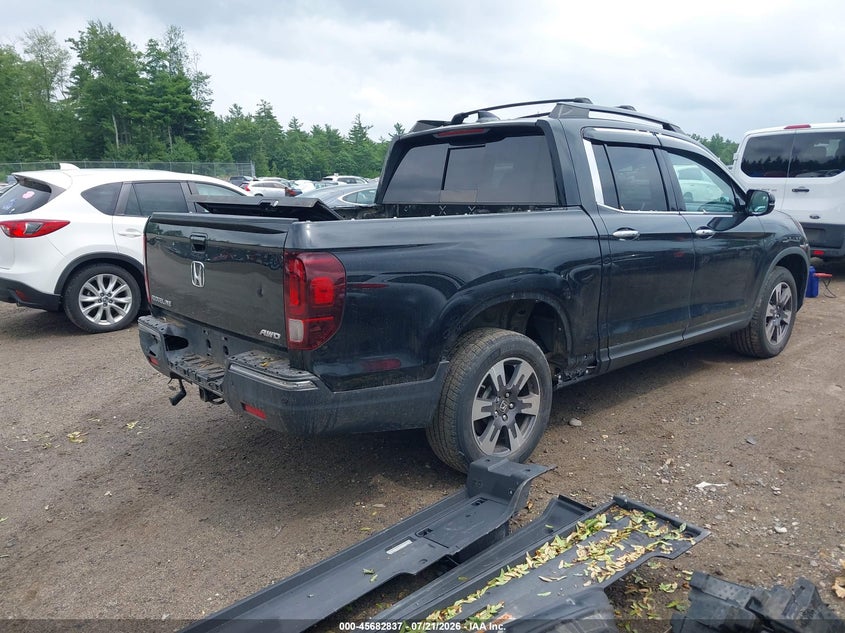 Vin: 5fpyk3f77kb009664, lot: 46181446, honda ridgeline rtl-e 20194