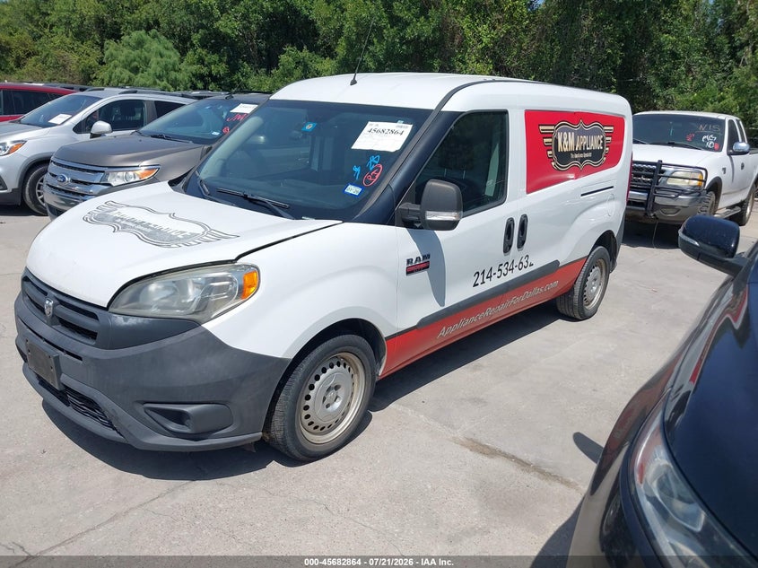 Vin: zfberfab9h6d62602, lot: 46181473, ram promaster city tradesman 20172