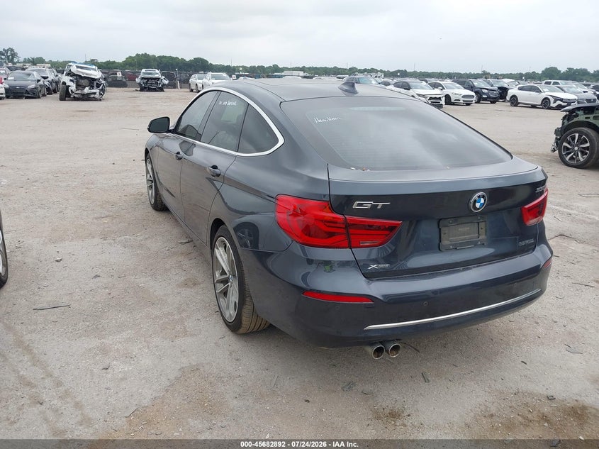 Vin: wba8z9c58jb219957, lot: 46181501, bmw 330i gran turismo xdrive 20183