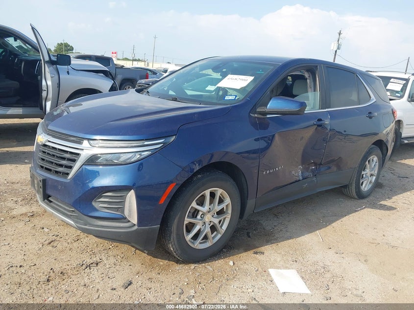 2022 Chevrolet Equinox Fwd Lt, Left Side, IAAI, VIN 3GNAXKEV1NL231295 — photo 2