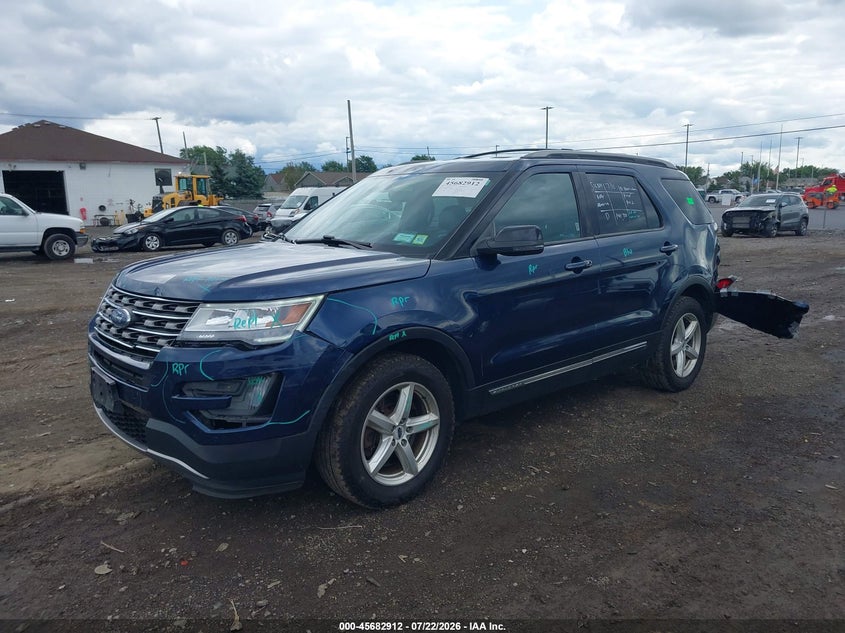 Vin: 1fm5k8d84hgd51264, lot: 46181521, ford explorer xlt 20172