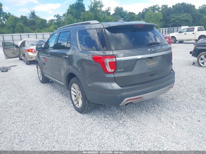 Vin: 1fm5k7d82hge08460, lot: 46181534, ford explorer xlt 20173