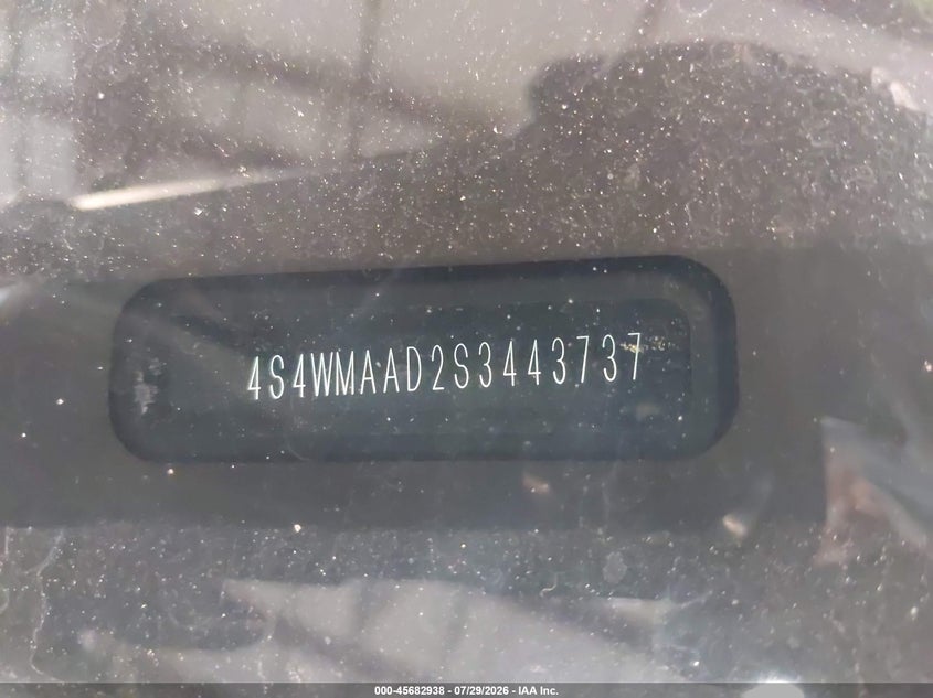 SUBARU ASCENT 2025 VIN 4S4WMAAD2S3443737