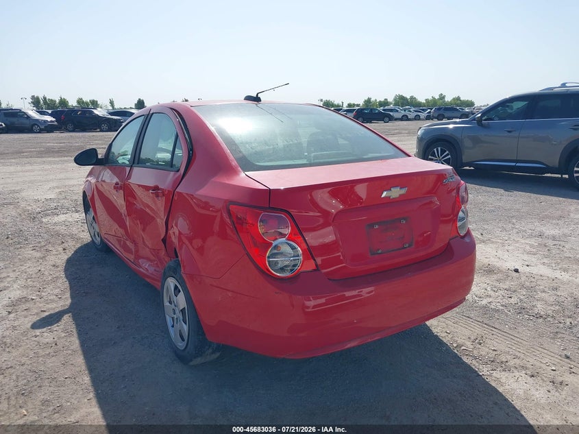 Vin: 1g1ja5sh5g4102570, lot: 46181645, chevrolet sonic ls auto 20163