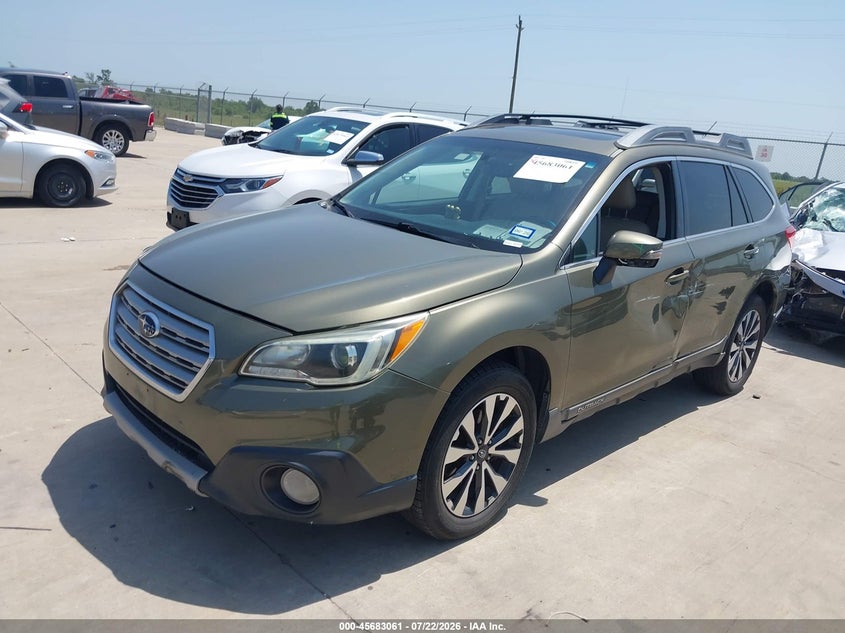 Vin: 4s4bselc2f3223469, lot: 46181673, subaru outback 3.6r limited 20152