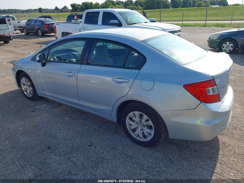 2012 HONDA CIVIC auction photo 3