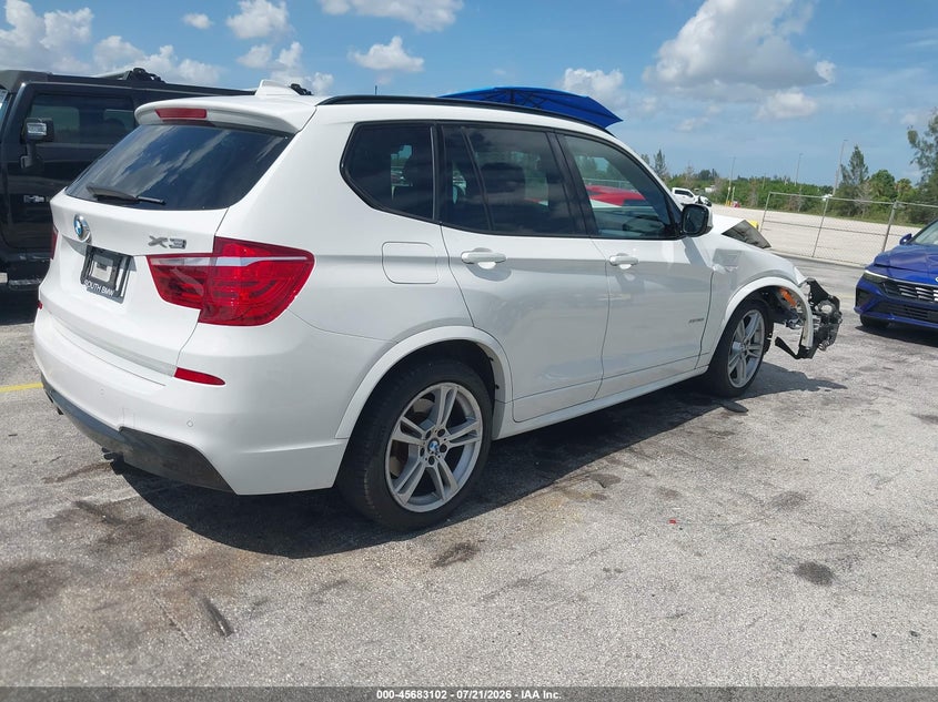 2014 BMW X3 xDrive28I VIN: 5UXWX9C56E0D28520 Lot: 45683102