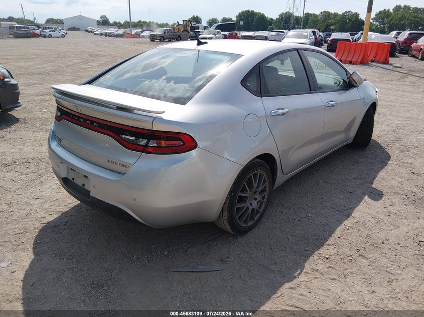 Vin: 1c3cdfca7dd106859, lot: 46181718, dodge dart limited 20134
