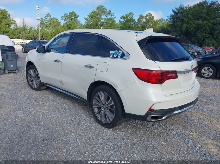 2018 Acura Mdx Technology Package Acurawatch Plus Pkg VIN: 5J8YD3H52JL003184 Lot: 45683120