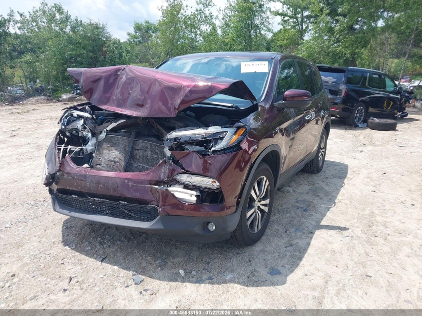 Vin: 5fnyf6h52gb031055, lot: 46181759, honda pilot ex-l 20162