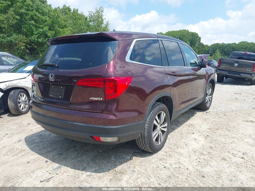 Vin: 5fnyf6h52gb031055, lot: 46181759, honda pilot ex-l 20164