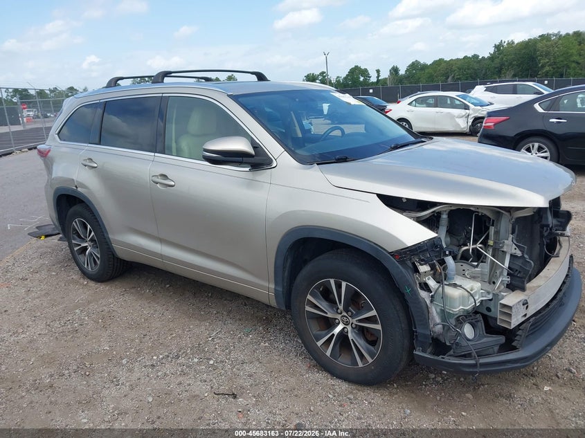 Vin: 5tdkkrfh6gs501230, lot: 46181772, toyota highlander xle v6 2016 img_1