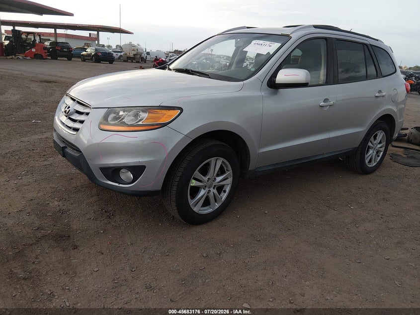 2010 Hyundai Santa Fe Se, Front & Rear, IAAI, VIN 5NMSHDAG8AH334508 — photo 2