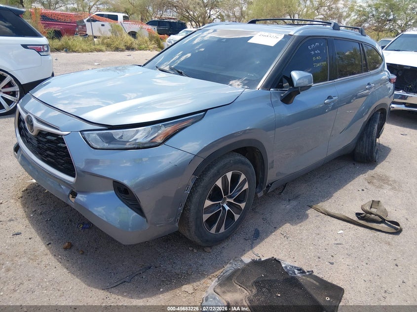 2020 Toyota Highlander, Theft Recovery, IAAI, VIN 5TDHZRAH5LS009487 — photo 2