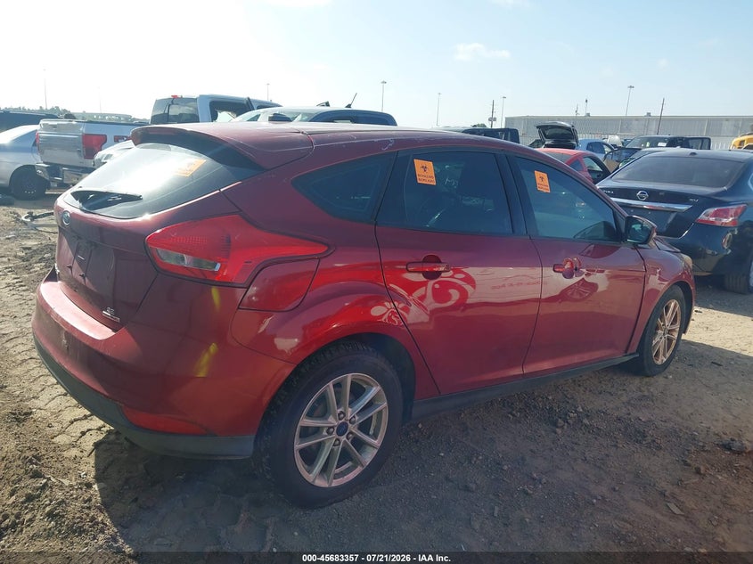 Vin: 1fadp3k22fl277226, lot: 46181966, ford focus se 20154