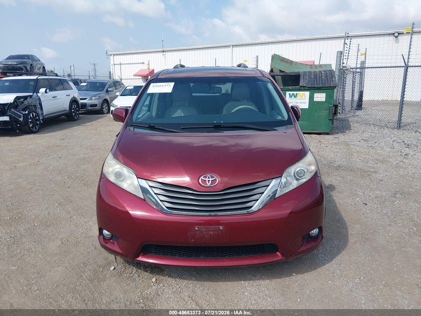 2014 Toyota Sienna Xle V6 8 Passenger VIN: 5TDYK3DC7ES458965 Lot: 45683373