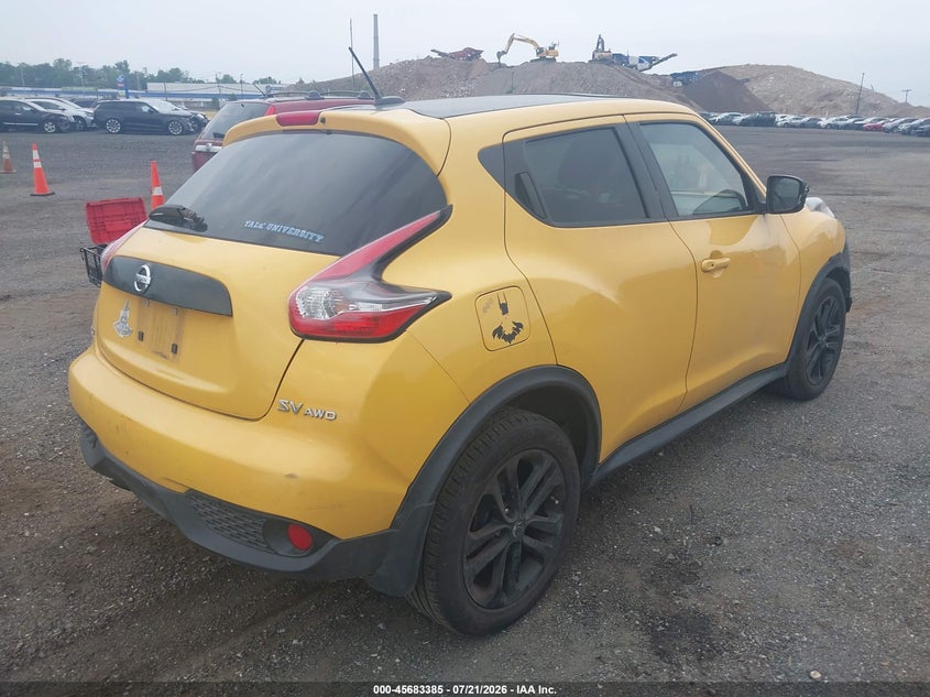 Vin: jn8af5mv8ft555165, lot: 46181994, nissan juke sv 20154