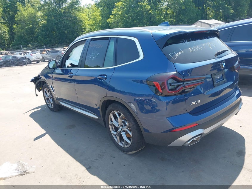 Vin: 5ux53dp09n9n31029, lot: 46181997, bmw x3 xdrive30i 20223