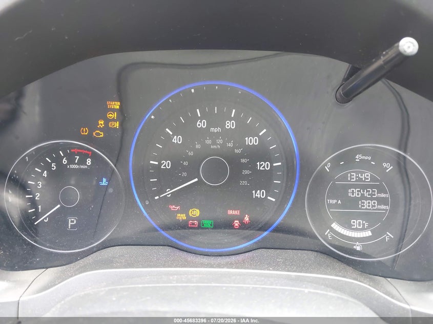 2016 Honda Hr-V Ex VIN: 3CZRU5H53GM712027 Lot: 45683396