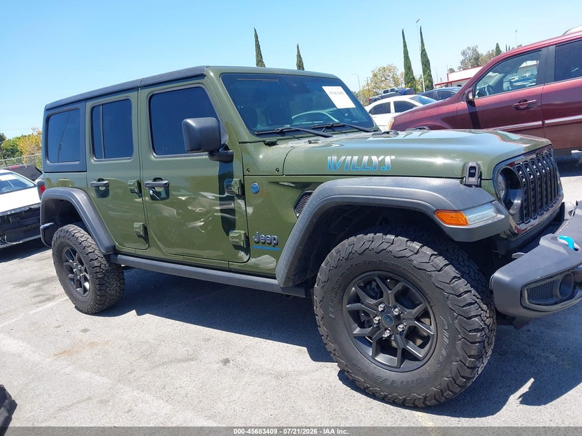 2024 Jeep Wrangler 4Xe Willys 4Xe VIN: 1C4RJXN63RW145618 Lot: 45683409