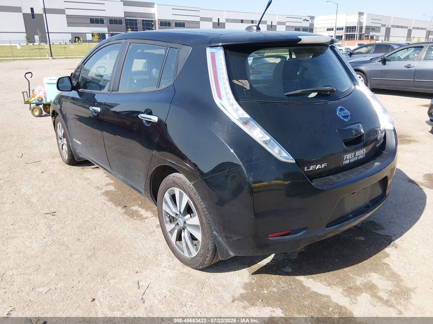 Vin: 1n4az0cp8dc422871, lot: 46182031, nissan leaf sl 20133