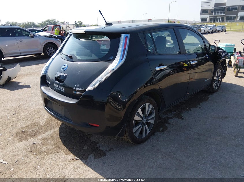Vin: 1n4az0cp8dc422871, lot: 46182031, nissan leaf sl 20134