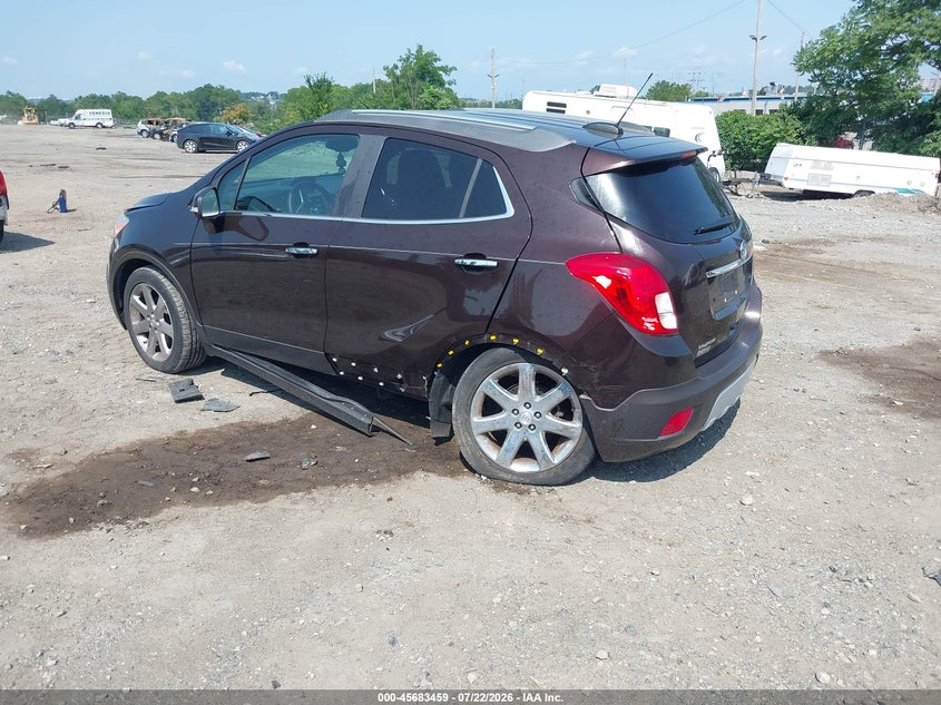 Vin: kl4cjgsb5gb622166, lot: 46182068, buick encore leather 20163