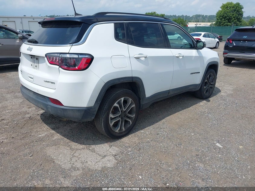 Vin: 3c4njdcb0nt113450, lot: 46182093, jeep compass limited 4x4 20224